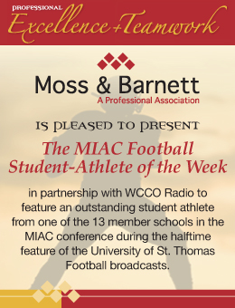 MIAC Football Student-Athlete of the Week